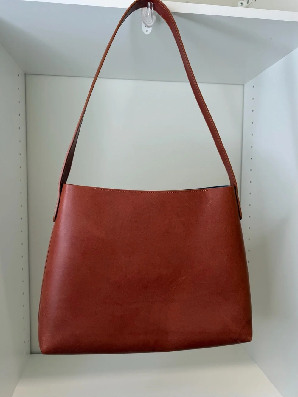MANSUR GAVRIEL Small Hobo Bag In Brandy/avion Italian Leather quiet luxury